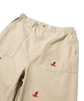 go slow caravan(ゴースローキャラバン) |コットンスラブ刺繍ベイカーパンツ (MENS)