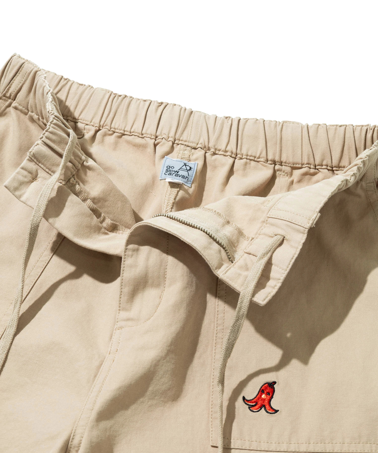 go slow caravan(ゴースローキャラバン) |コットンスラブ刺繍ベイカーパンツ (MENS)