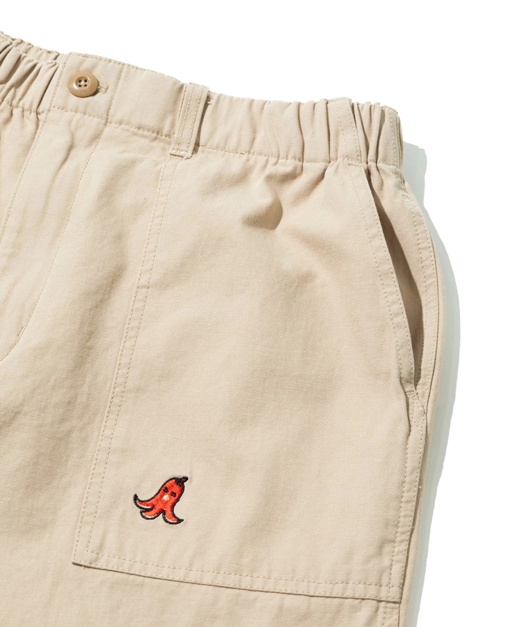 go slow caravan(ゴースローキャラバン) |コットンスラブ刺繍ベイカーパンツ (MENS)