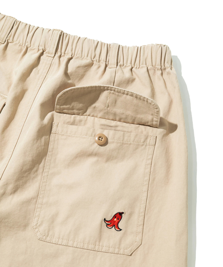 go slow caravan(ゴースローキャラバン) |コットンスラブ刺繍ベイカーパンツ (MENS)