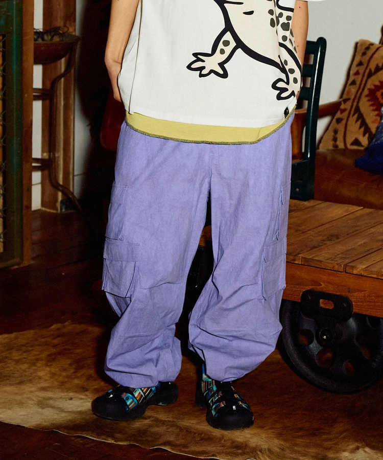 go slow caravan(ゴースローキャラバン) |ダンプICE DYEイージーカーゴパンツ (MENS)