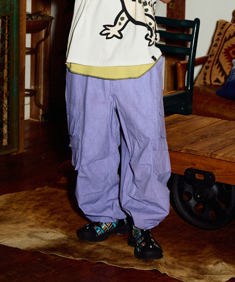 go slow caravan(ゴースローキャラバン) |ダンプICE DYEイージーカーゴパンツ (MENS)