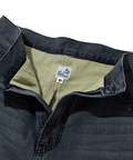 go slow caravan(ゴースローキャラバン) |デニム×ツイルUSED加工レイヤードハーフパンツ (MENS)
