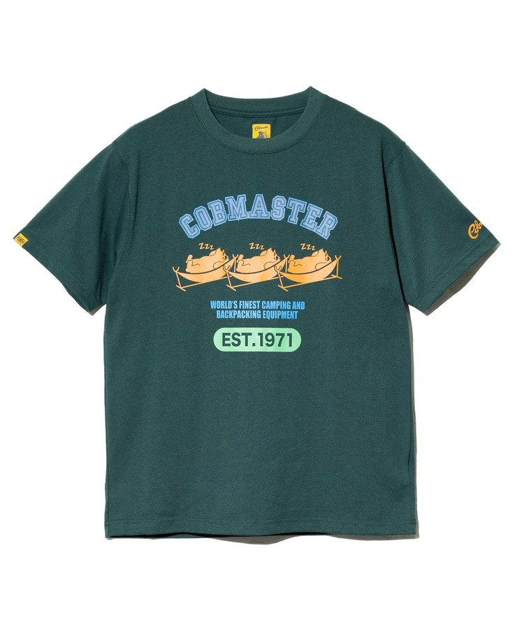 go slow caravan(ゴースローキャラバン) |COBMASTER/コブマスター T/C度詰め天竺ベーシックTEE《ハンモックベアー》(MENS)