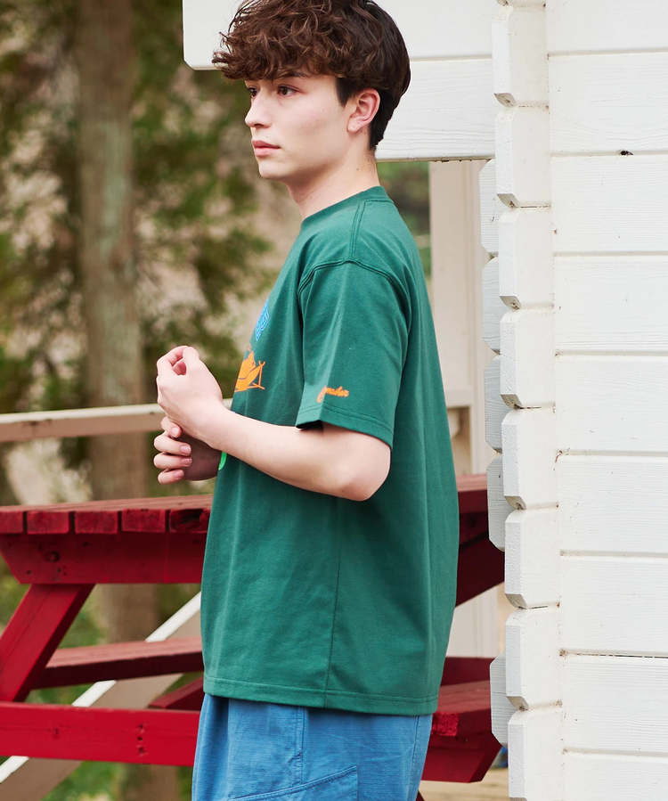 go slow caravan(ゴースローキャラバン) |COBMASTER/コブマスター T/C度詰め天竺ベーシックTEE《ハンモックベアー》(MENS)