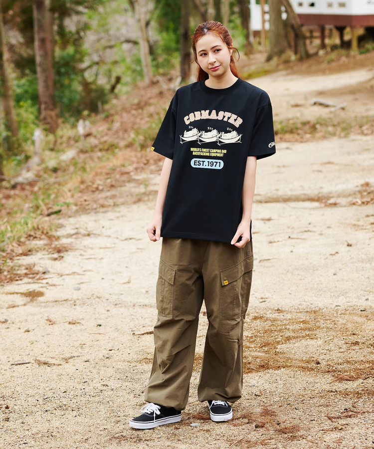 go slow caravan(ゴースローキャラバン) |COBMASTER/コブマスター T/C度詰め天竺ベーシックTEE《ハンモックベアー》(MENS)