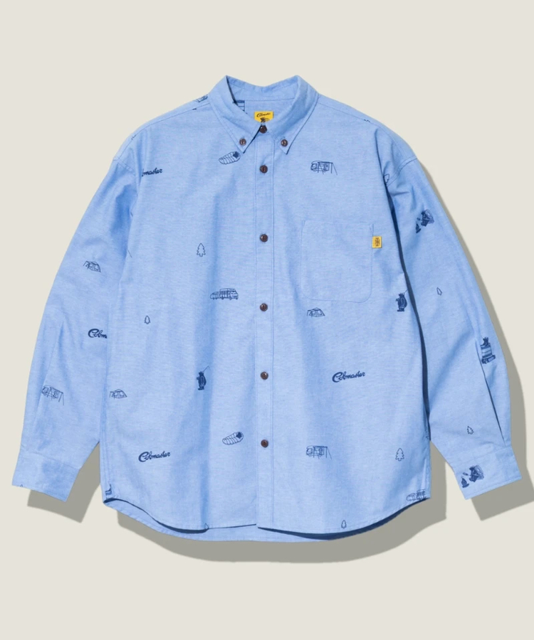 go slow caravan(ゴースローキャラバン) |COBMASTER/コブマスター シャンブレー総柄B.Dシャツ (MENS)
