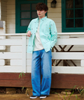 go slow caravan(ゴースローキャラバン) |COBMASTER/コブマスター シャンブレー総柄B.Dシャツ (MENS)