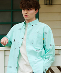go slow caravan(ゴースローキャラバン) |COBMASTER/コブマスター シャンブレー総柄B.Dシャツ (MENS)