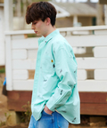 go slow caravan(ゴースローキャラバン) |COBMASTER/コブマスター シャンブレー総柄B.Dシャツ (MENS)