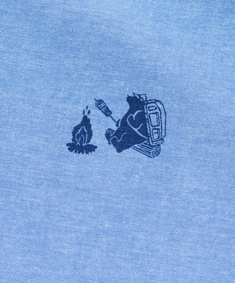 go slow caravan(ゴースローキャラバン) |COBMASTER/コブマスター シャンブレー総柄B.Dシャツ (MENS)