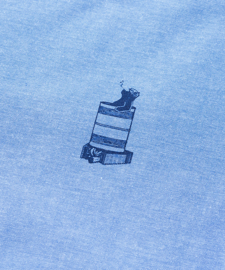 go slow caravan(ゴースローキャラバン) |COBMASTER/コブマスター シャンブレー総柄B.Dシャツ (MENS)