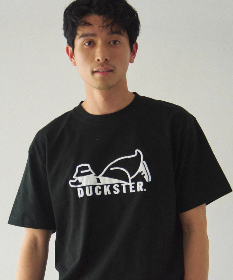 go slow caravan(ゴースローキャラバン) |DUCKSTER/ダックスター 18/-度詰め天竺 レギュラーフィットS/STEE《ロゴ》(MENS)