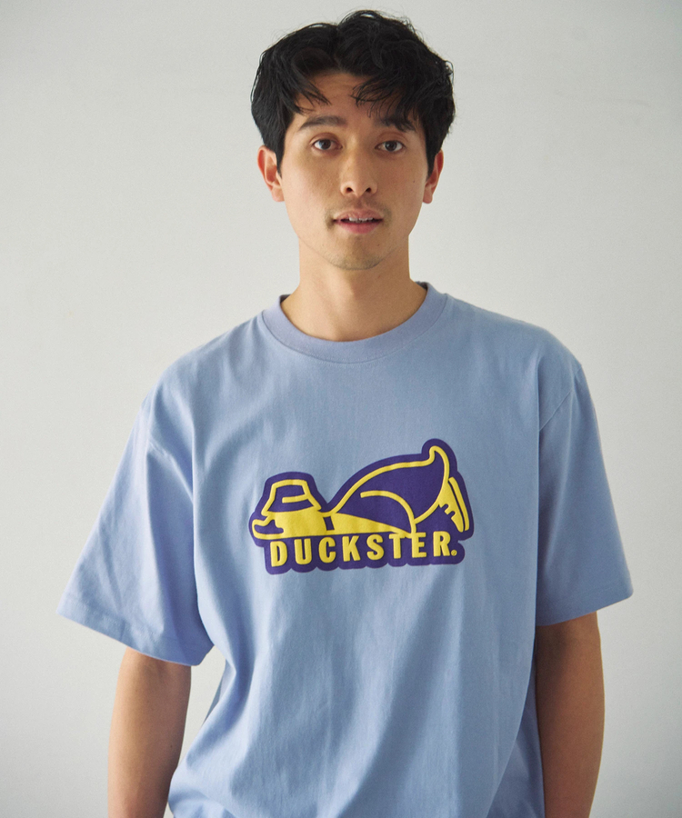 go slow caravan(ゴースローキャラバン) |DUCKSTER/ダックスター 18/-度詰め天竺 レギュラーフィットS/STEE《ロゴ》(MENS)