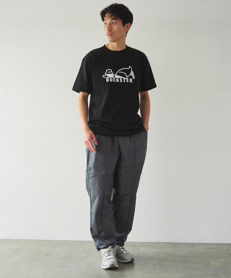 go slow caravan(ゴースローキャラバン) |DUCKSTER/ダックスター 18/-度詰め天竺 レギュラーフィットS/STEE《ロゴ》(MENS)