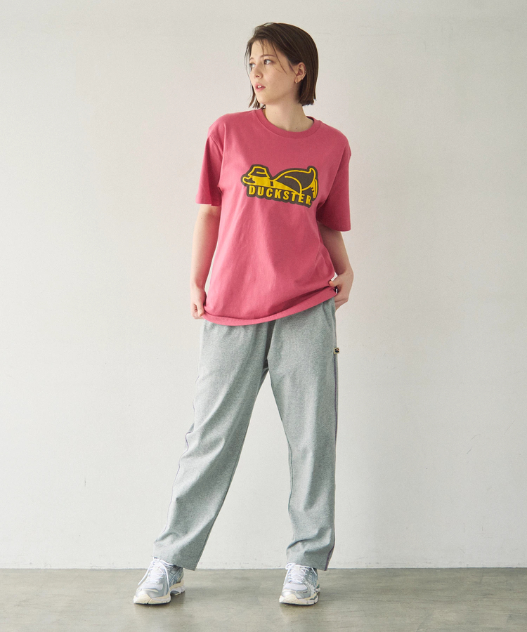 go slow caravan(ゴースローキャラバン) |DUCKSTER/ダックスター 18/-度詰め天竺 レギュラーフィットS/STEE《ロゴ》(MENS)