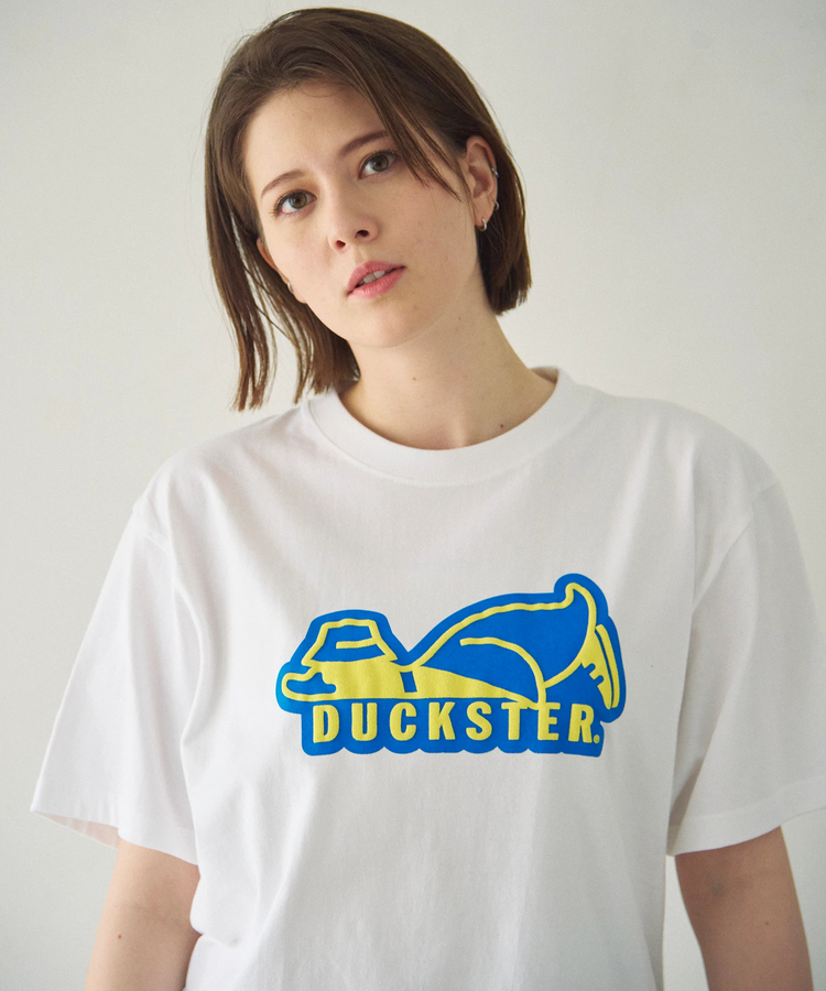 go slow caravan(ゴースローキャラバン) |DUCKSTER/ダックスター 18/-度詰め天竺 レギュラーフィットS/STEE《ロゴ》(MENS)