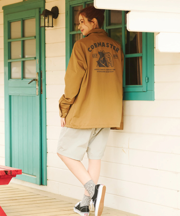 go slow caravan(ゴースローキャラバン) |COBMASTER/コブマスター ストレッチC/NベアーロゴコーチJKT (MENS)