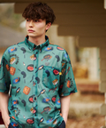 go slow caravan(ゴースローキャラバン) |COBMASTER/コブマスター 総柄メッシュ半袖シャツ (MENS)