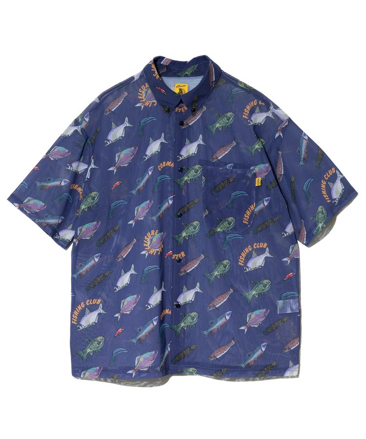 go slow caravan(ゴースローキャラバン) |COBMASTER/コブマスター 総柄メッシュ半袖シャツ (MENS)