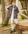 go slow caravan(ゴースローキャラバン) |COBMASTER/コブマスター 総柄メッシュ半袖シャツ (MENS)