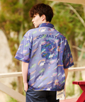 go slow caravan(ゴースローキャラバン) |COBMASTER/コブマスター 総柄メッシュ半袖シャツ (MENS)