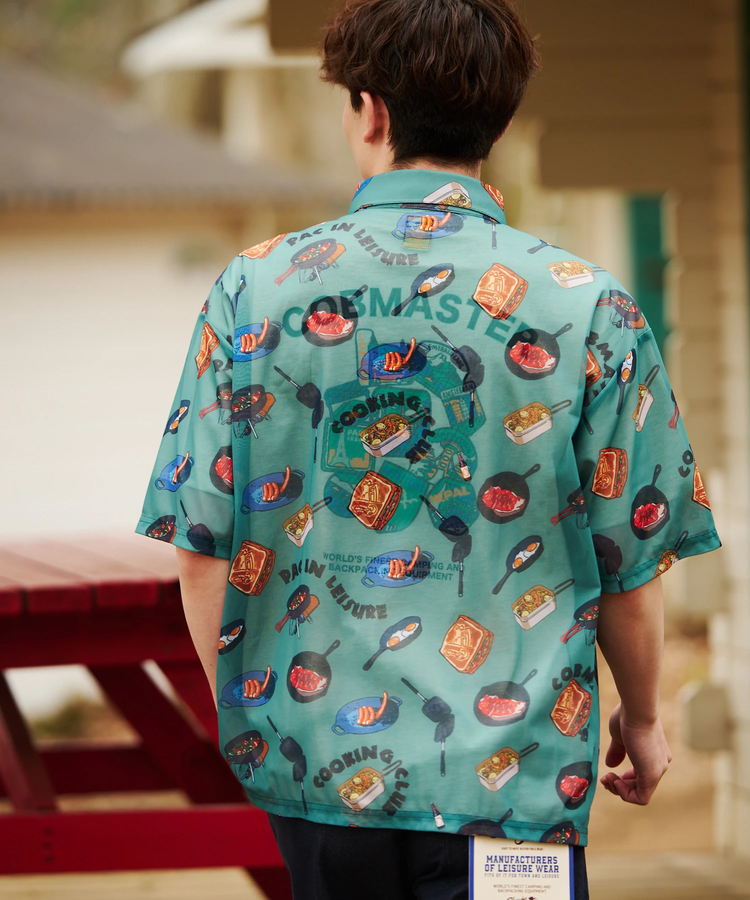 go slow caravan(ゴースローキャラバン) |COBMASTER/コブマスター 総柄メッシュ半袖シャツ (MENS)