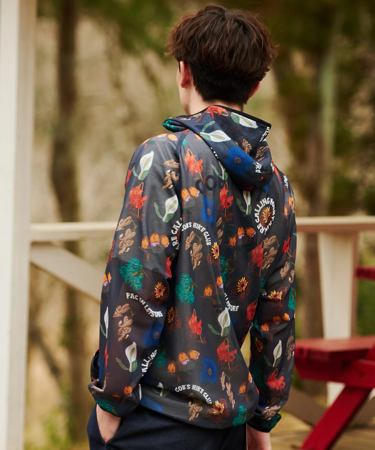 go slow caravan(ゴースローキャラバン) |COBMASTER/コブマスター 総柄メッシュフルジップパーカー (MENS)