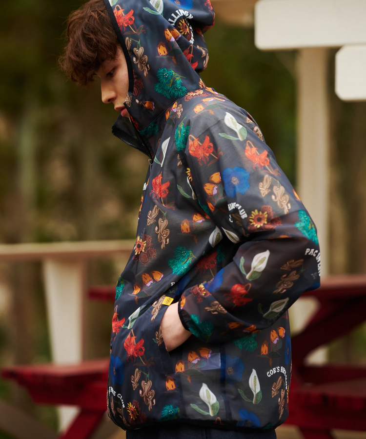 go slow caravan(ゴースローキャラバン) |COBMASTER/コブマスター 総柄メッシュフルジップパーカー (MENS)