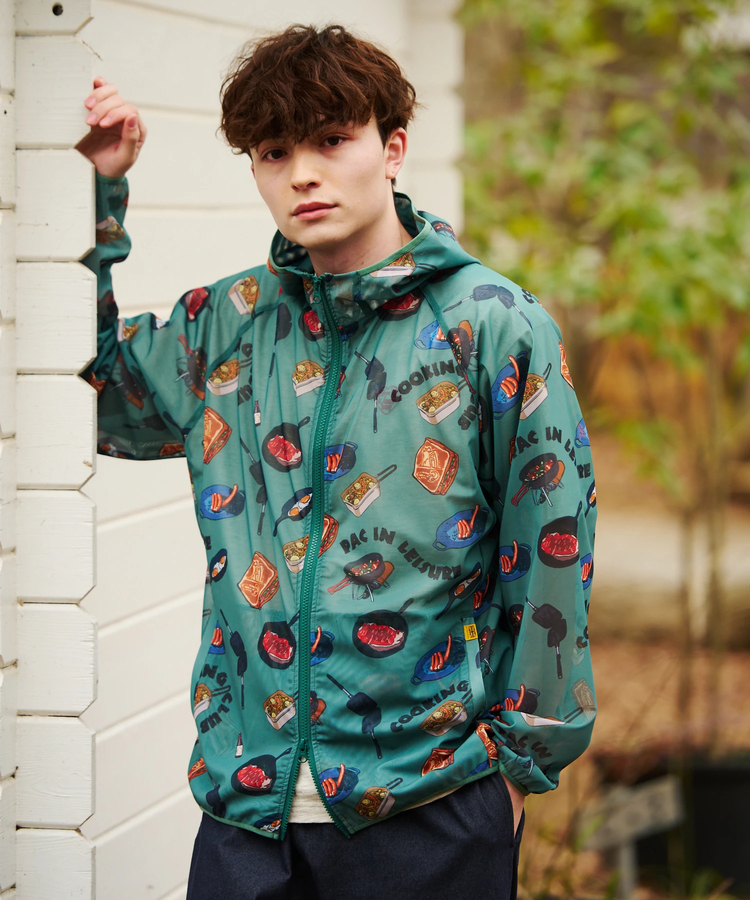 go slow caravan(ゴースローキャラバン) |COBMASTER/コブマスター 総柄メッシュフルジップパーカー (MENS)