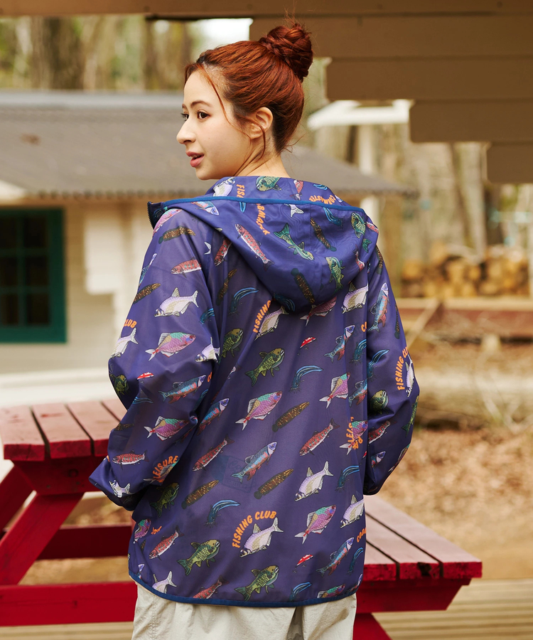 go slow caravan(ゴースローキャラバン) |COBMASTER/コブマスター 総柄メッシュフルジップパーカー (MENS)