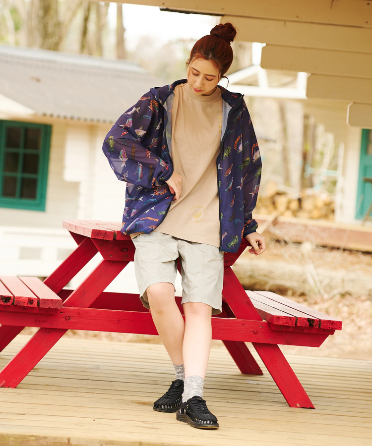 go slow caravan(ゴースローキャラバン) |COBMASTER/コブマスター 総柄メッシュフルジップパーカー (MENS)