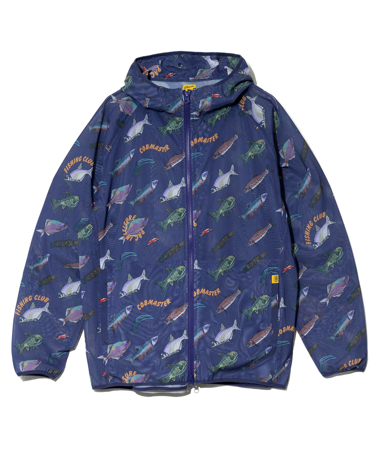 go slow caravan(ゴースローキャラバン) |COBMASTER/コブマスター 総柄メッシュフルジップパーカー (MENS)