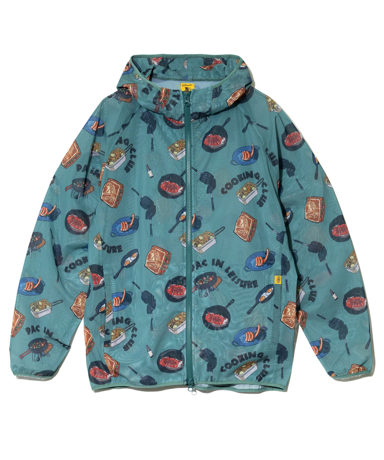 go slow caravan(ゴースローキャラバン) |COBMASTER/コブマスター 総柄メッシュフルジップパーカー (MENS)