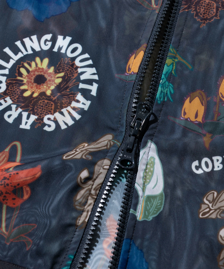 go slow caravan(ゴースローキャラバン) |COBMASTER/コブマスター 総柄メッシュフルジップパーカー (MENS)