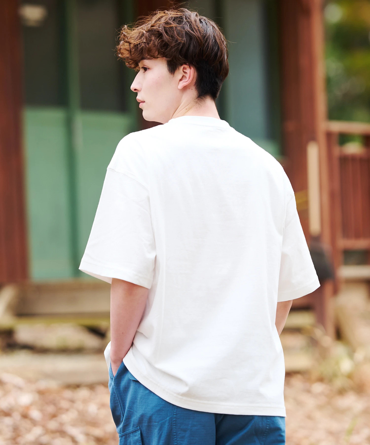 go slow caravan(ゴースローキャラバン) |COBMASTER/コブマスター 吸水速乾/抗菌防臭ポケット刺繍ルーズTEE《フォレストジップライン》(MENS)