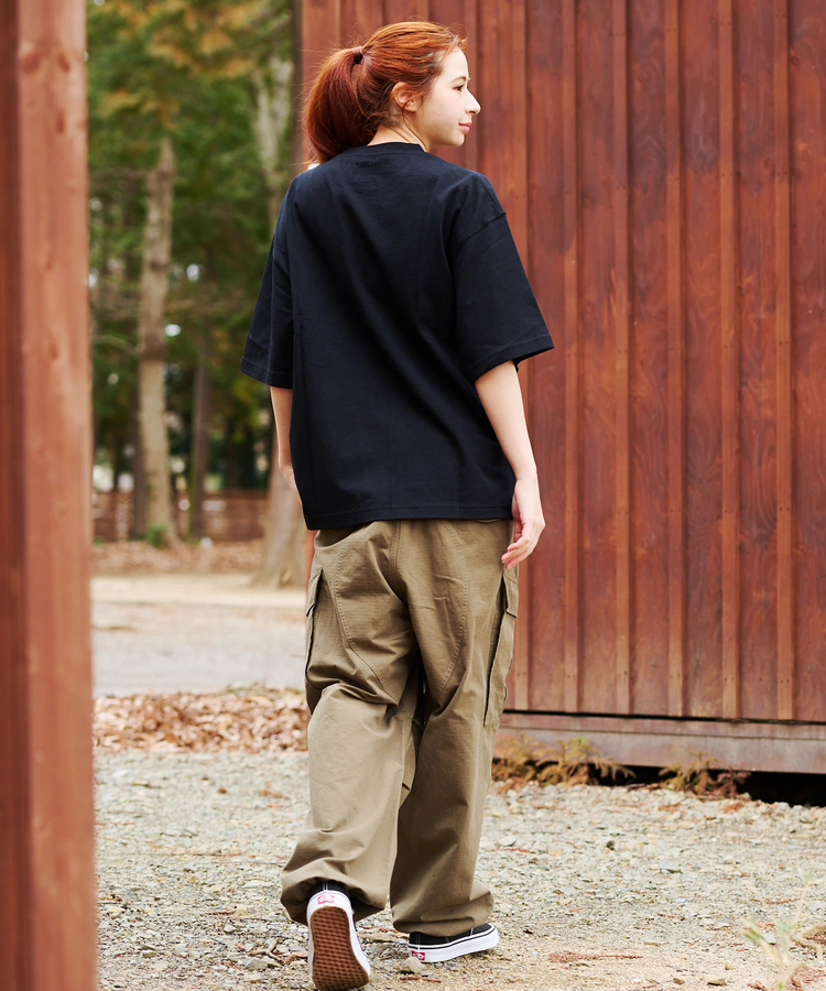 go slow caravan(ゴースローキャラバン) |COBMASTER/コブマスター 吸水速乾/抗菌防臭ポケット刺繍ルーズTEE《フォレストジップライン》(MENS)