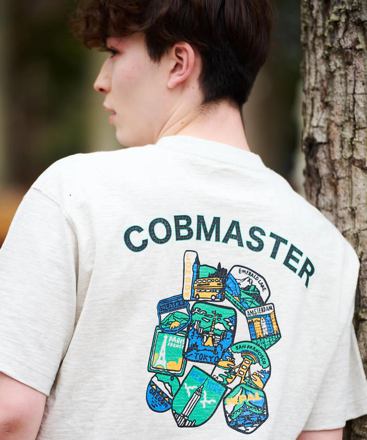 go slow caravan(ゴースローキャラバン) |COBMASTER/コブマスター スラブ天竺ベーシックTEE《ワールドワッペン》(MENS)
