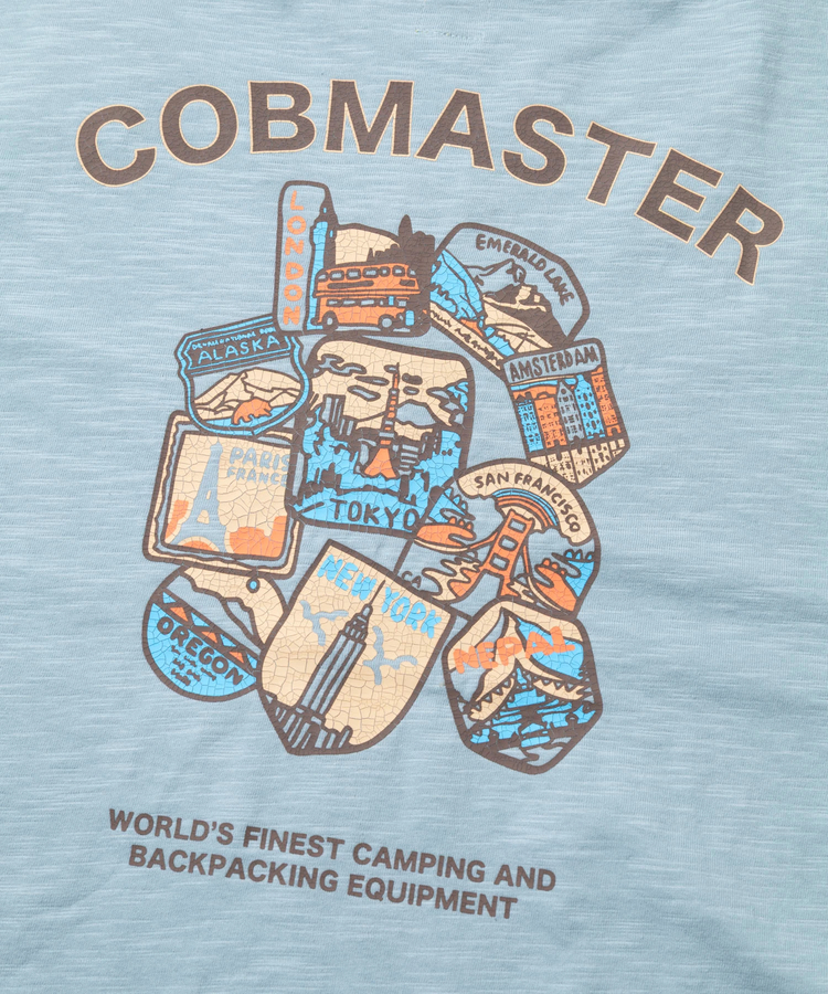 go slow caravan(ゴースローキャラバン) |COBMASTER/コブマスター スラブ天竺ベーシックTEE《ワールドワッペン》(MENS)