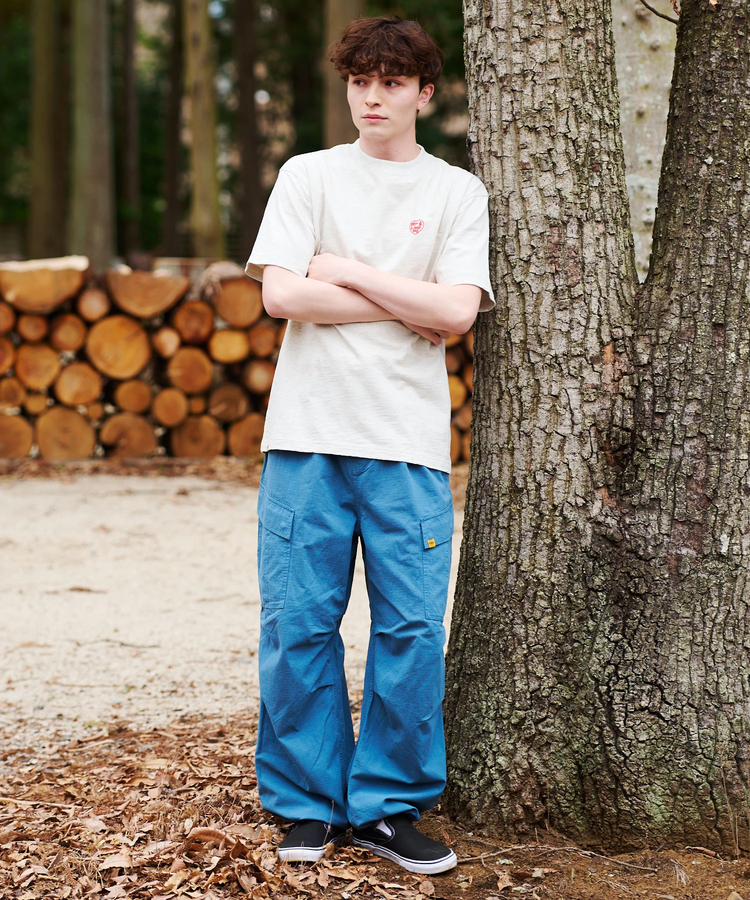 go slow caravan(ゴースローキャラバン) |COBMASTER/コブマスター スラブ天竺ベーシックTEE《ワールドワッペン》(MENS)