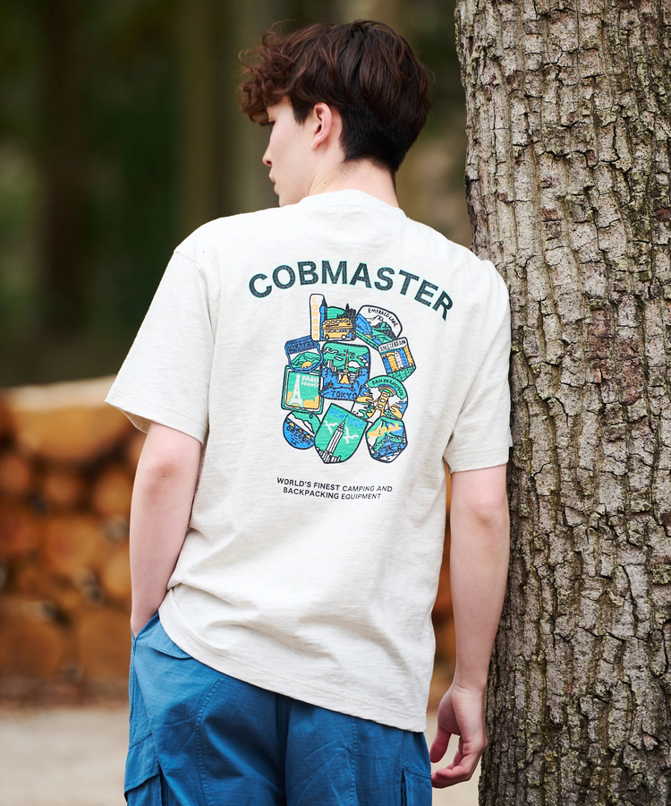go slow caravan(ゴースローキャラバン) |COBMASTER/コブマスター スラブ天竺ベーシックTEE《ワールドワッペン》(MENS)