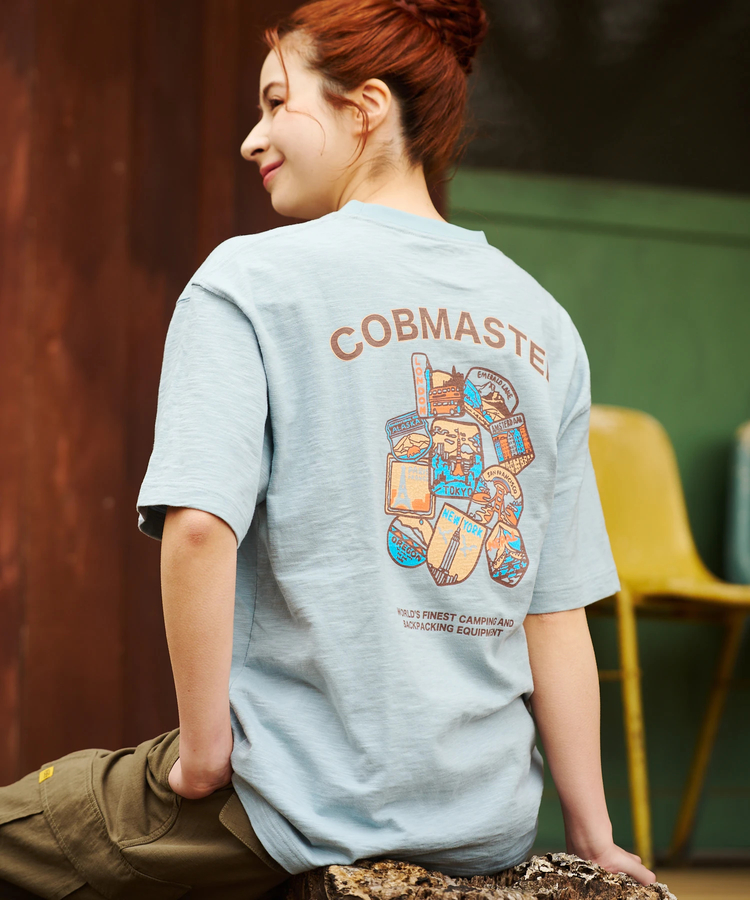 go slow caravan(ゴースローキャラバン) |COBMASTER/コブマスター スラブ天竺ベーシックTEE《ワールドワッペン》(MENS)
