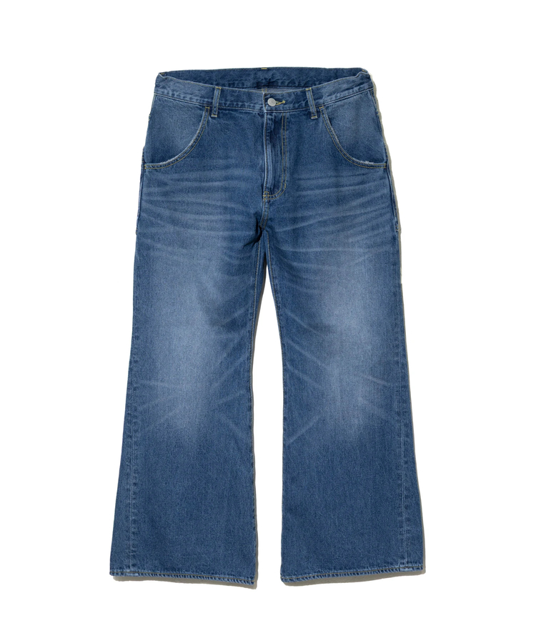 go slow caravan(ゴースローキャラバン) |10ozデニムヴィンテージフェードゆったりフレアパンツ (MENS/WOMENS)