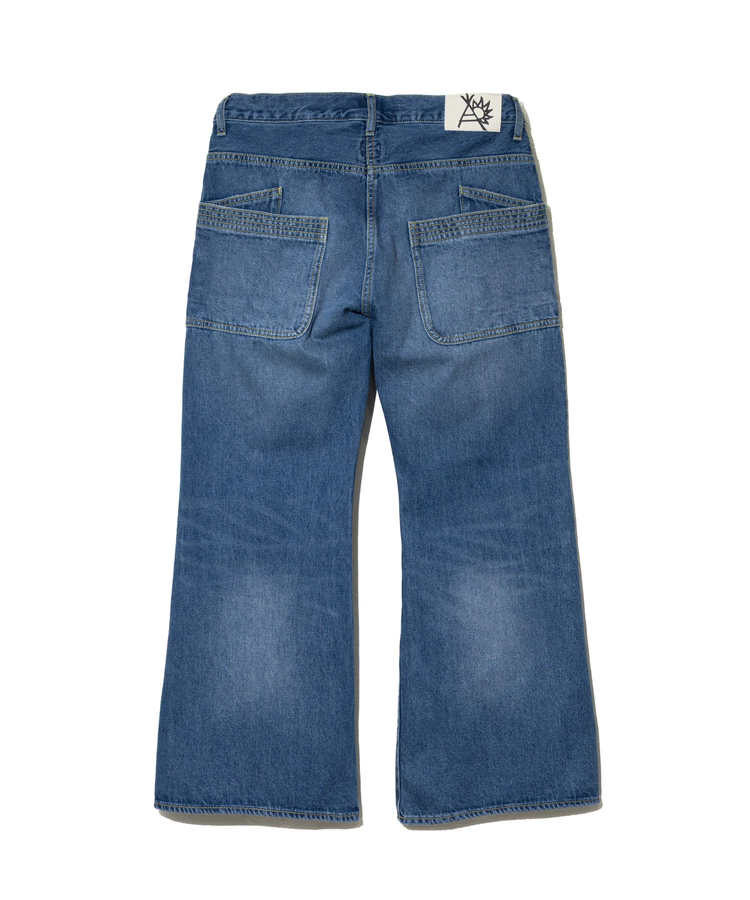 go slow caravan(ゴースローキャラバン) |10ozデニムヴィンテージフェードゆったりフレアパンツ (MENS/WOMENS)