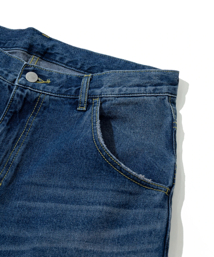 go slow caravan(ゴースローキャラバン) |10ozデニムヴィンテージフェードゆったりフレアパンツ (MENS/WOMENS)