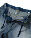 go slow caravan(ゴースローキャラバン) |10ozデニムバイアスダメージワイドショーツ (MENS)