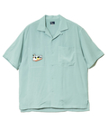 go slow caravan(ゴースローキャラバン) |T/Rワンポイント刺繍S/Sオープンシャツ (MENS)