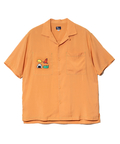 go slow caravan(ゴースローキャラバン) |T/Rワンポイント刺繍S/Sオープンシャツ (MENS)