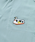 go slow caravan(ゴースローキャラバン) |T/Rワンポイント刺繍S/Sオープンシャツ (MENS)