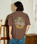 go slow caravan(ゴースローキャラバン) |LINEN/COTTONチェーン刺繍S/Sオープンシャツ (MENS)